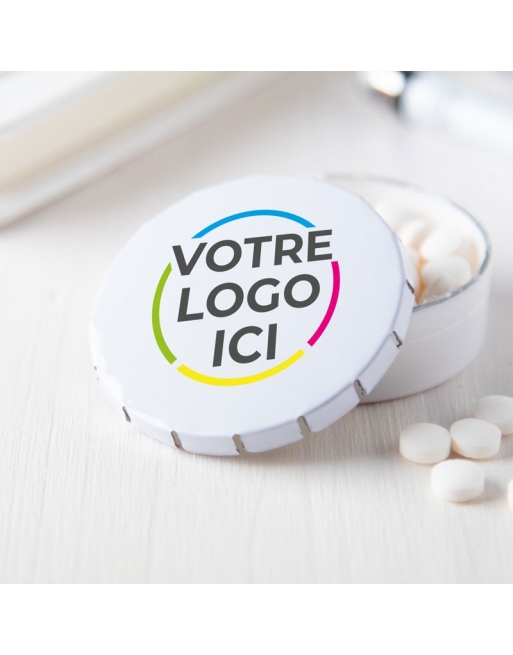 Boîte de Bonbons en Métal Personnalisable - Cadeau Client Idéal pour Commerçants Boîte de Bonbons en Métal Personnalisable - Cadeau Client Idéal pour Commerçants