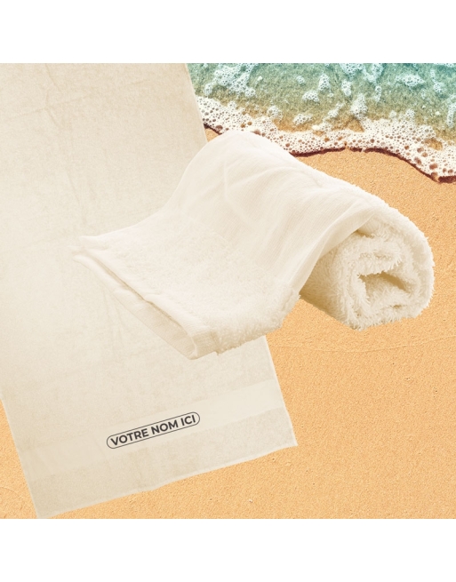 Serviette de Bain Personnalisée pour Artisans et Commerçants - Cadeau Client Idéal Serviette de Bain Personnalisée pour Artisans et Commerçants - Cadeau Client Idéal