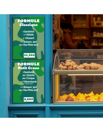 Panneau formules en PVC Velleda® "Wave line" 30x40cm