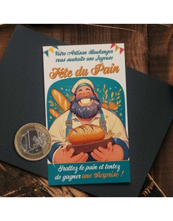 Tickets à gratter personnalisés pour artisans et commerçants édition Fête du Pain – Boostez vos ventes et fidélisez vos clients
