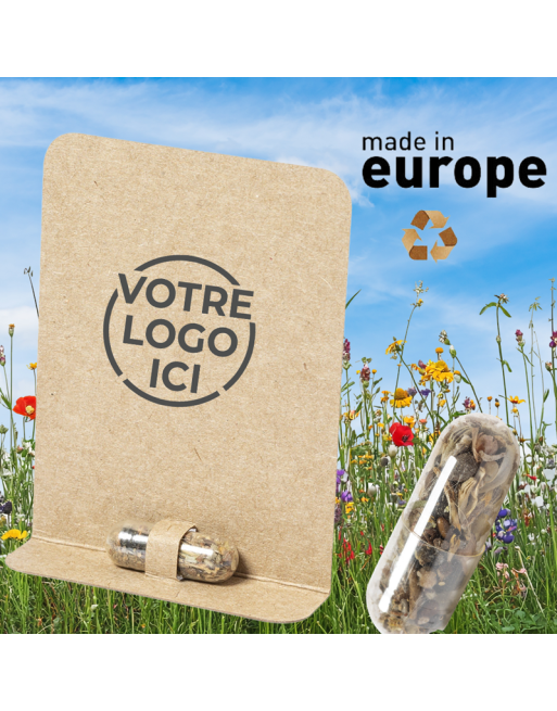 Capsule Graines "Fleurs Sauvages" - Cadeau Client Personnalisé & Éco | Coeurartisans.fr Capsule Graines "Fleurs Sauvages" - Cadeau Client Personnalisé & Éco | Coeurartisans.fr