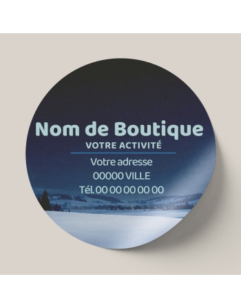 Étiquette en rouleau personnalisée « Forest » pour Noël